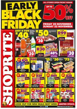 Catalogue Shoprite Black Friday 2020 from 2020/11/19