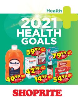 Catalogue Shoprite Health Goals 2021 from 2021/01/22
