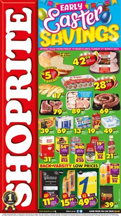Catalogue Shoprite from 2021/03/19