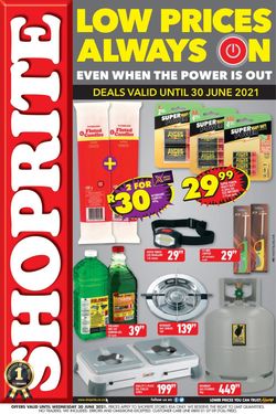 Catalogue Shoprite from 2021/06/22