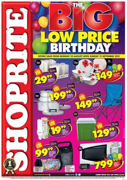 Catalogue Shoprite from 2021/08/23