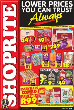Catalogue Shoprite from 2021/09/22