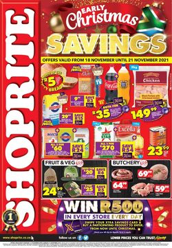 Catalogue Shoprite from 2021/11/18