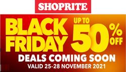 Catalogue Shoprite BLACK WEEK 2021 from 2021/11/22