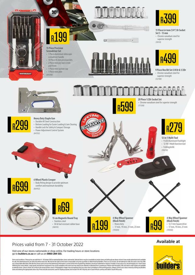 Builders Warehouse Catalogue from 2022/10/07