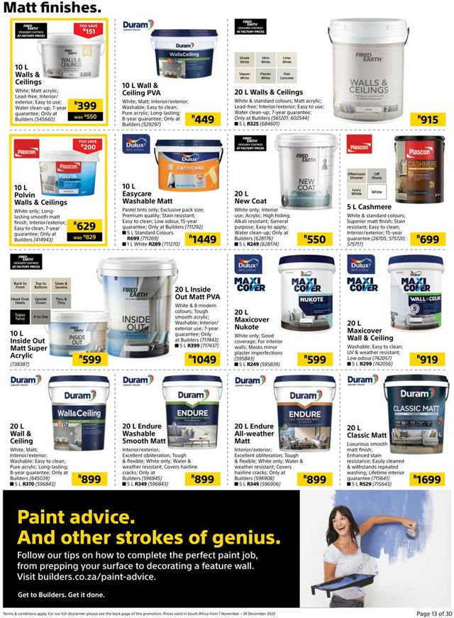 Builders Warehouse Catalogue from 2022/11/01