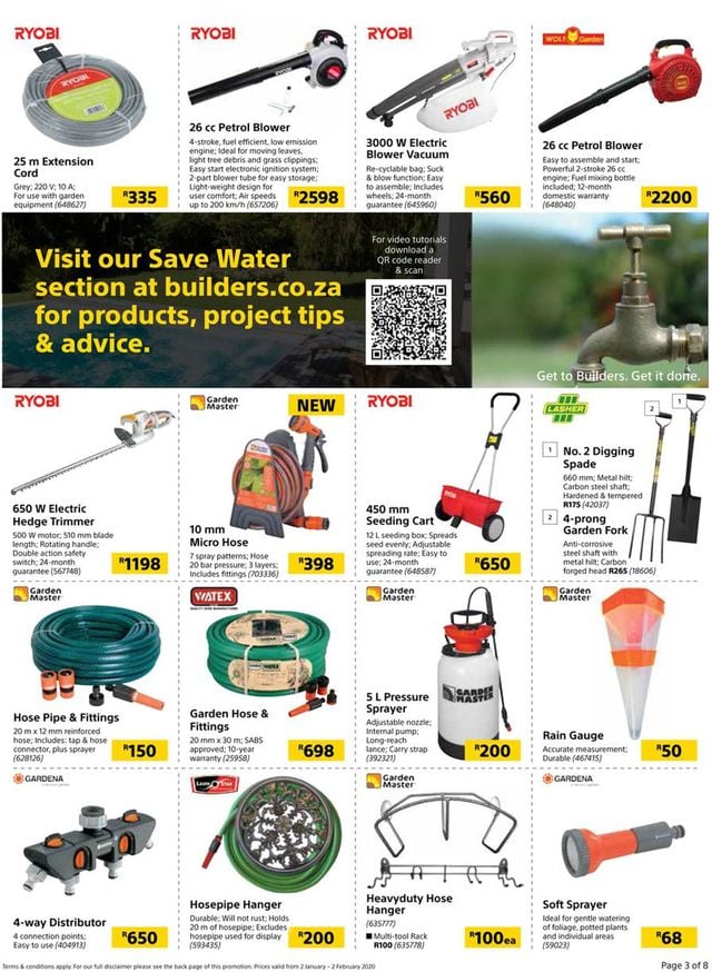 Builders Warehouse Catalogue from 2020/01/02