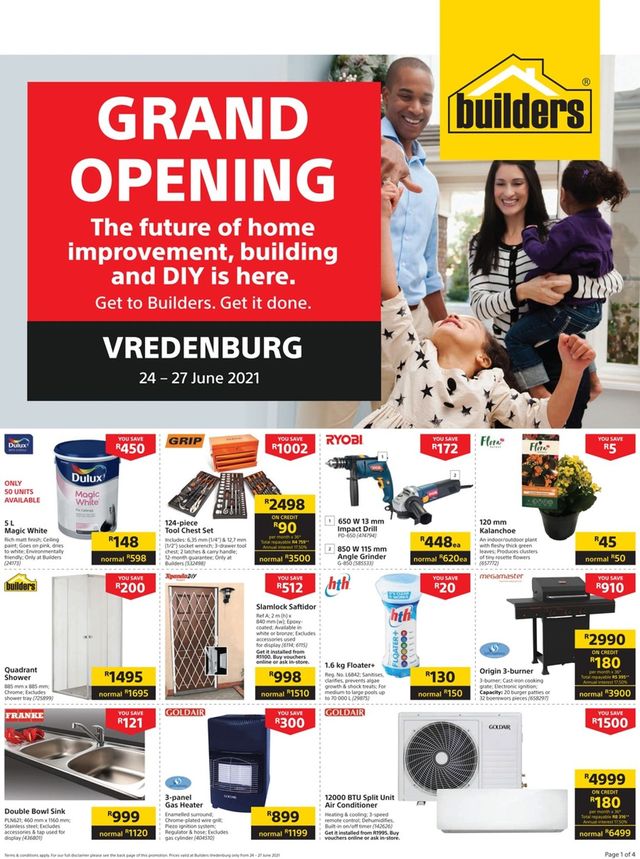 Builders Warehouse Catalogue from 2021/06/24