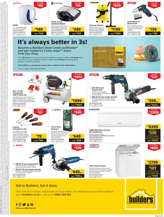 Builders Warehouse Catalogue from 2021/11/01