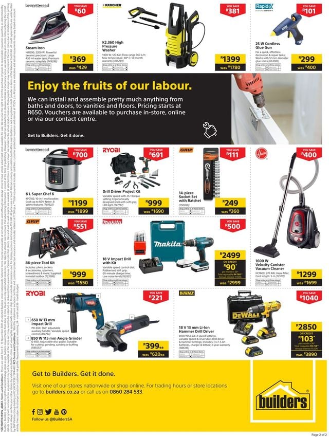 Builders Warehouse Catalogue from 2021/11/09