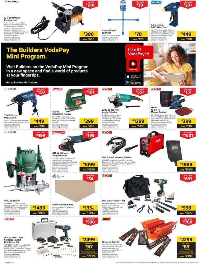Builders Warehouse Catalogue from 2021/11/23