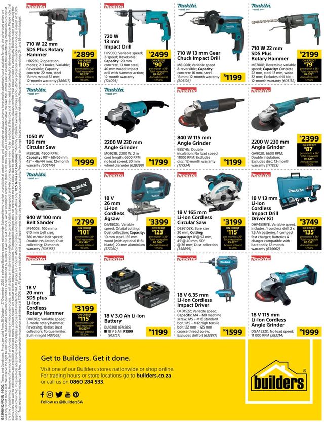 Builders Warehouse Catalogue from 2021/10/26