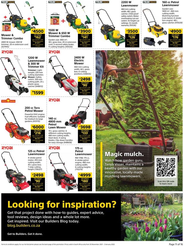 Builders Warehouse Catalogue from 2021/11/30