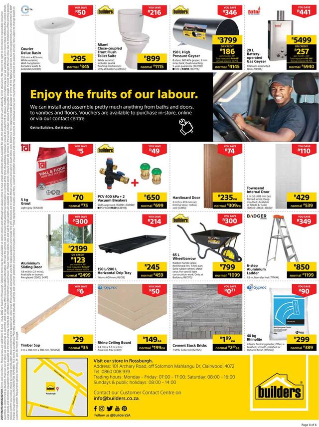 Builders Warehouse Catalogue from 2022/06/30