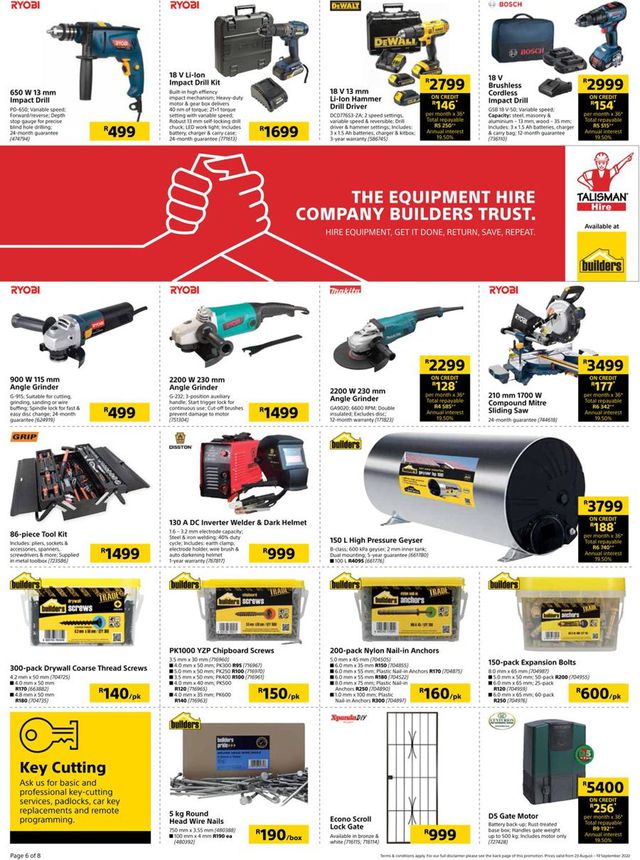 Builders Warehouse Catalogue from 2022/08/23