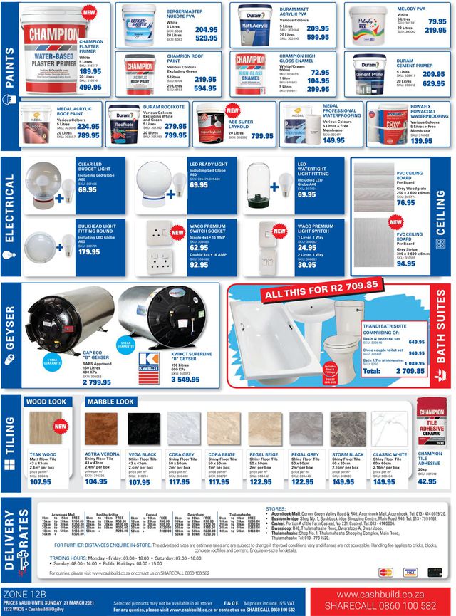 Cashbuild Catalogue from 2021/02/22
