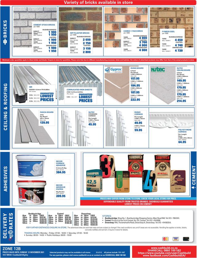 Cashbuild Catalogue from 2021/10/25