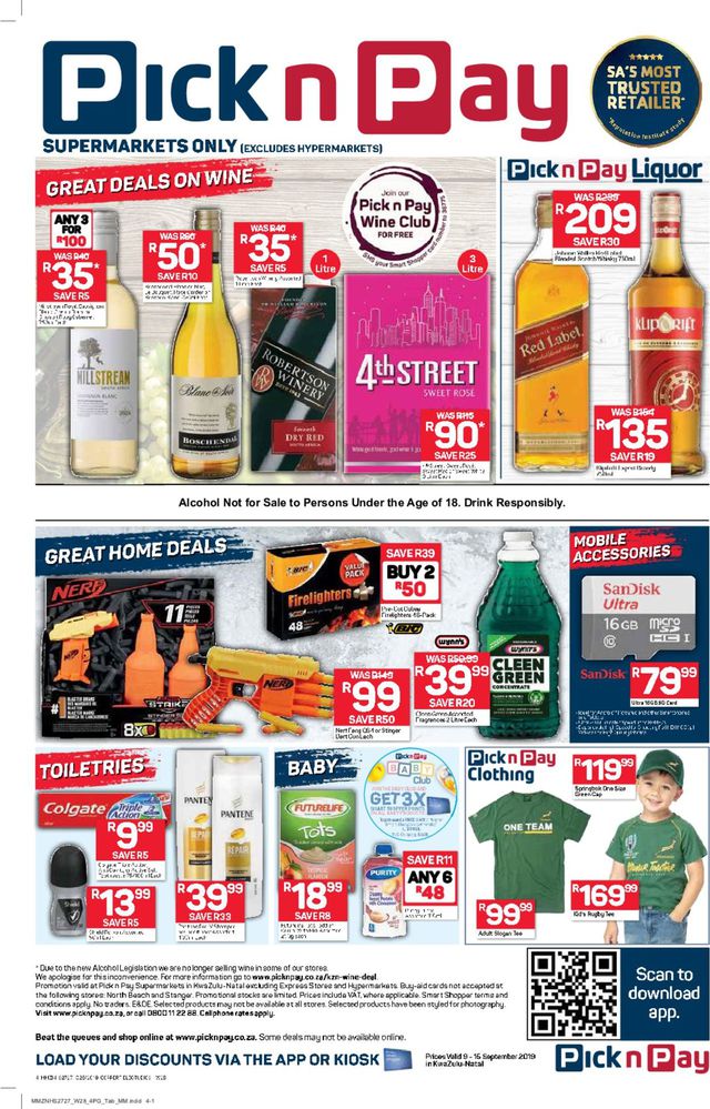 Pick n Pay Catalogue from 2019/09/09