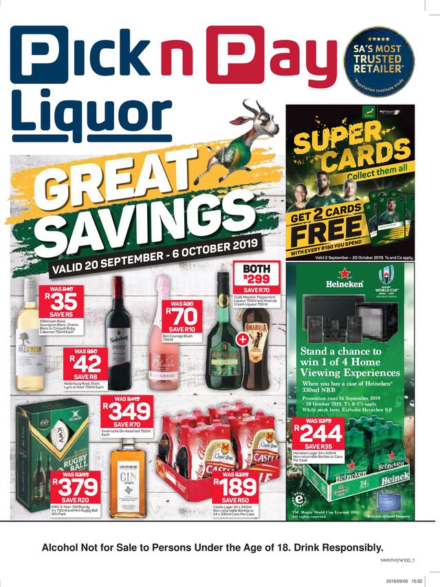 Pick n Pay Catalogue from 2019/09/20