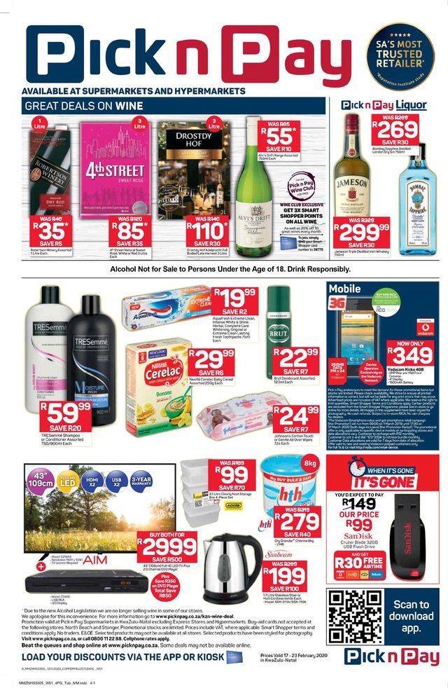 Pick n Pay Catalogue from 2020/02/17
