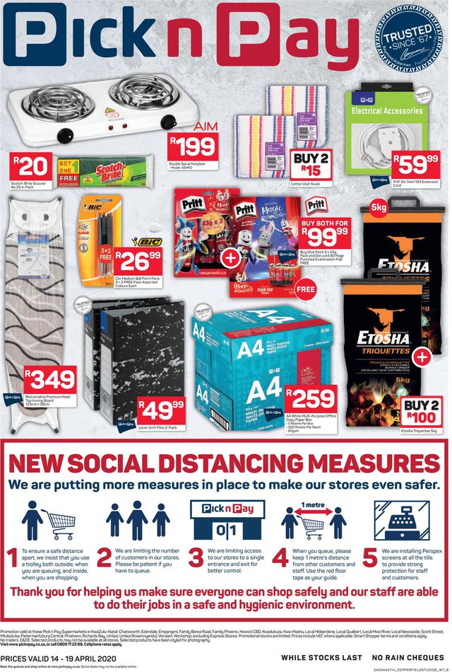 Pick n Pay Catalogue from 2020/04/14