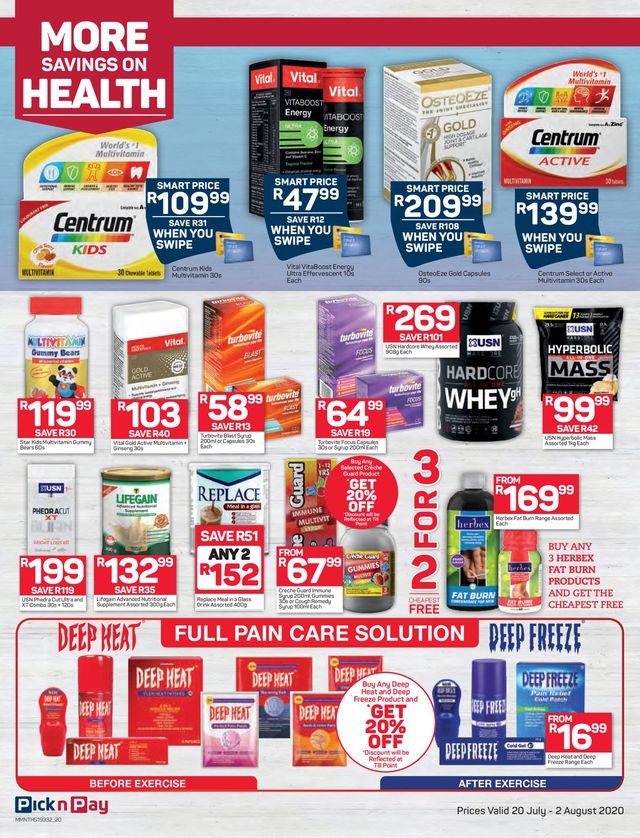 Pick n Pay Catalogue from 2020/07/20