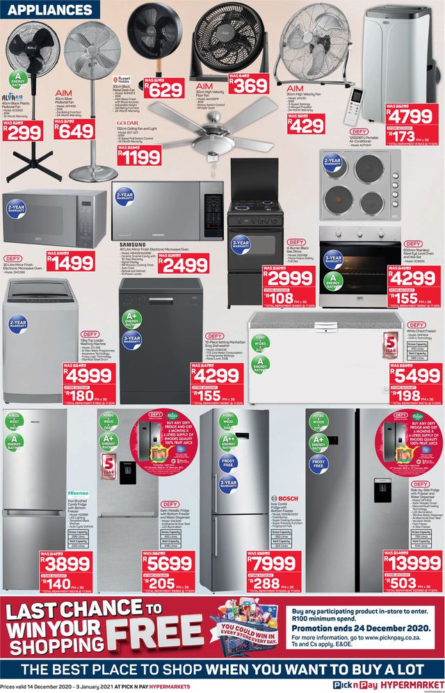 Pick n Pay Catalogue from 2020/12/14
