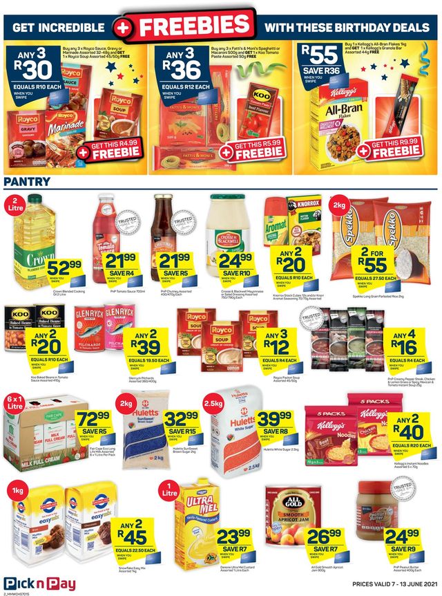 Pick n Pay Catalogue from 2021/06/07