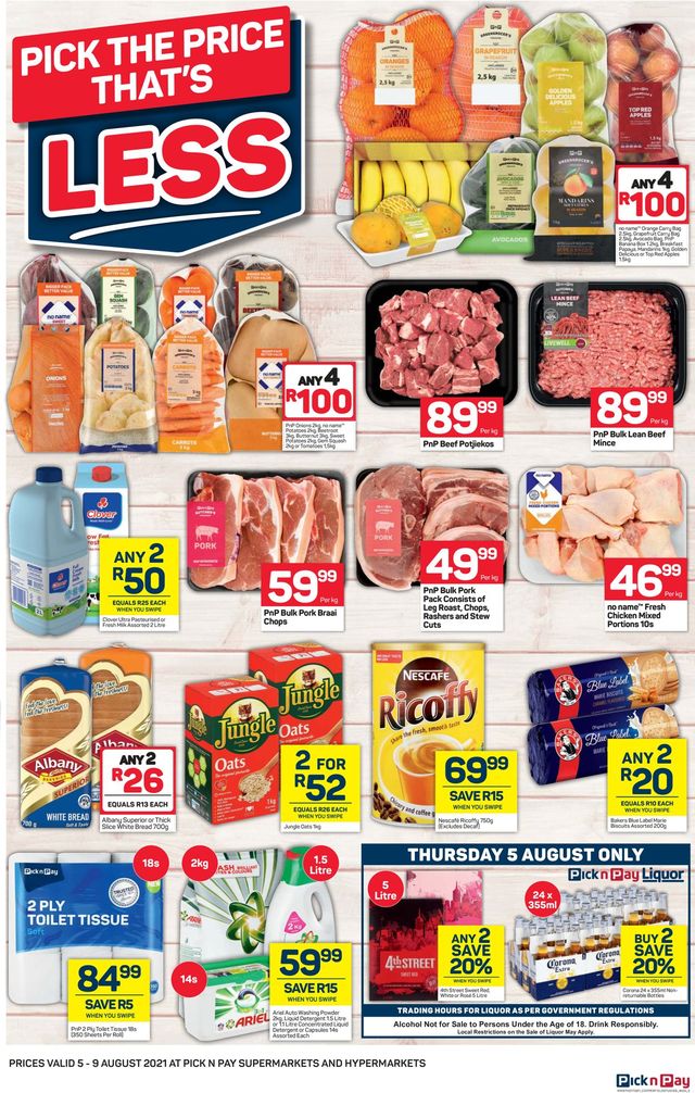 Pick n Pay Catalogue from 2021/08/05