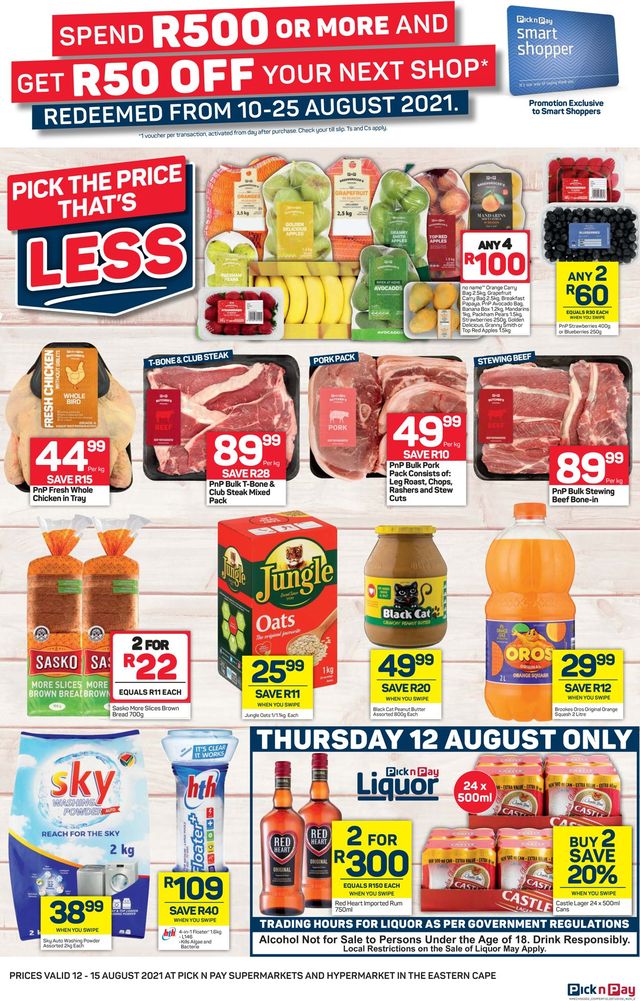 Pick n Pay Catalogue from 2021/08/12