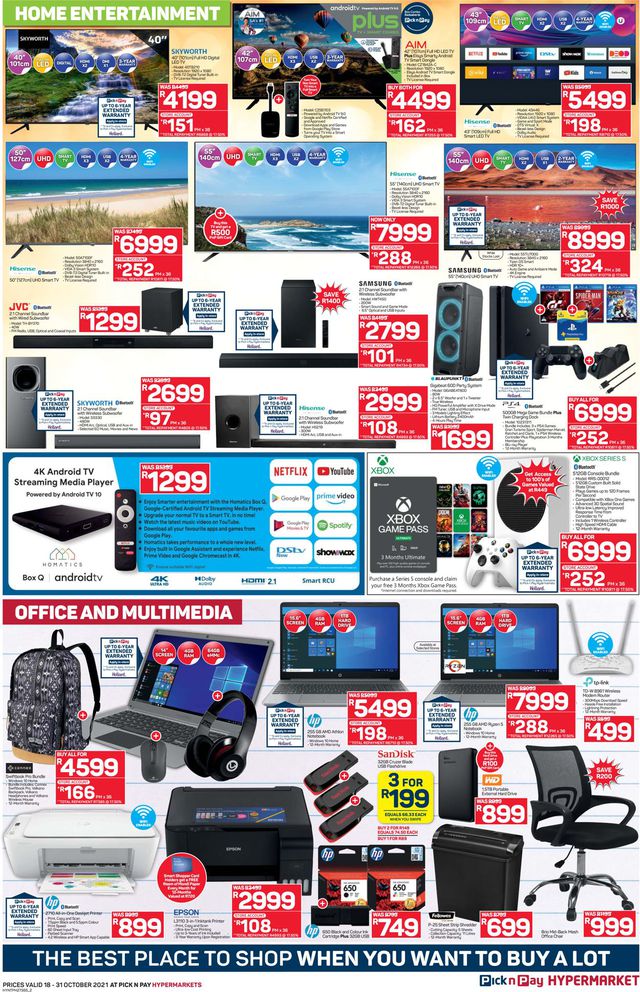 Pick n Pay Catalogue from 2021/10/18