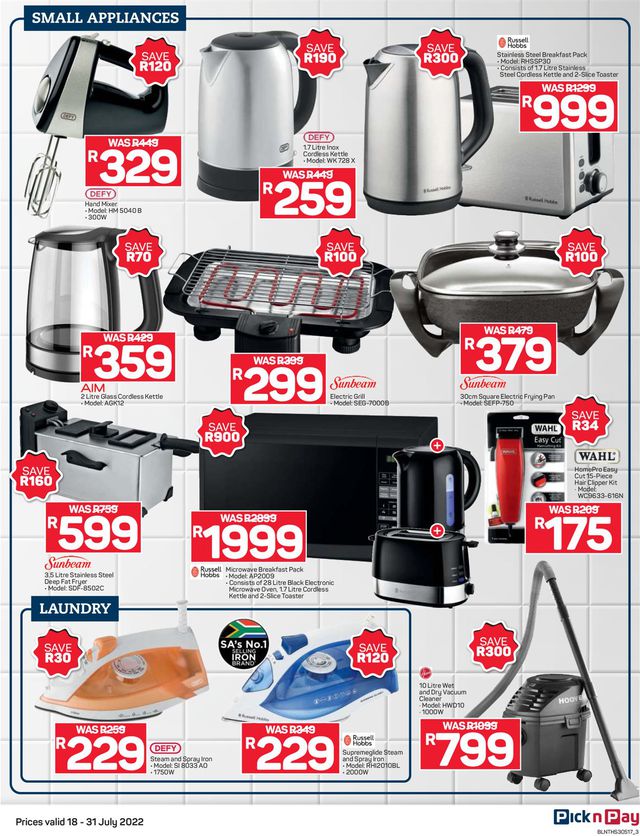 Pick n Pay Catalogue from 2022/07/18