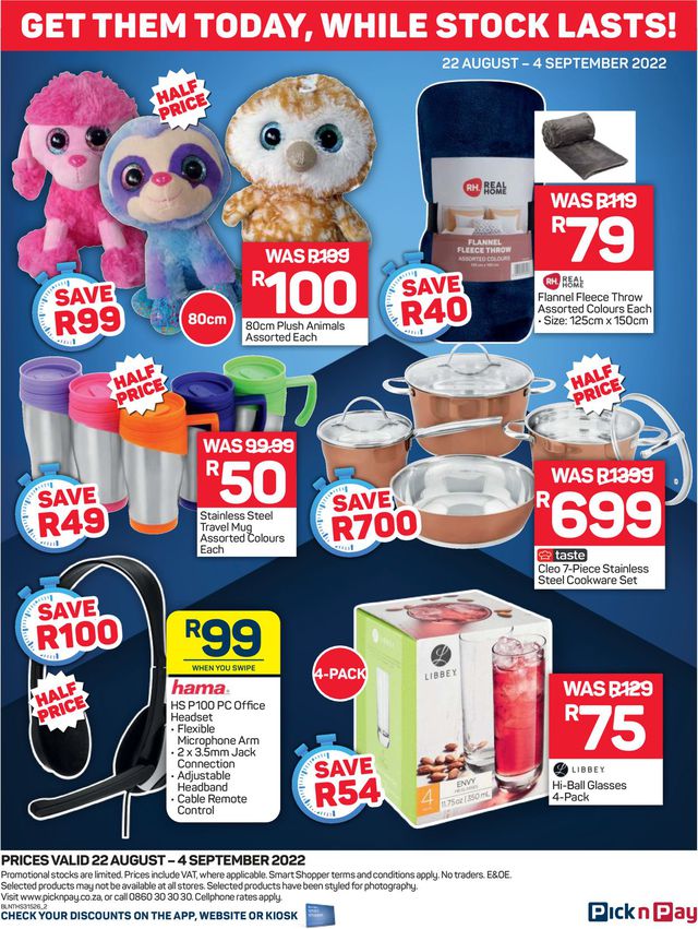 Pick n Pay Catalogue from 2022/08/22