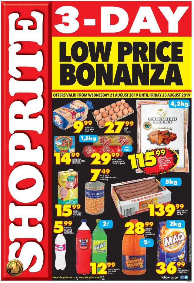 Shoprite Catalogue from 2019/08/21