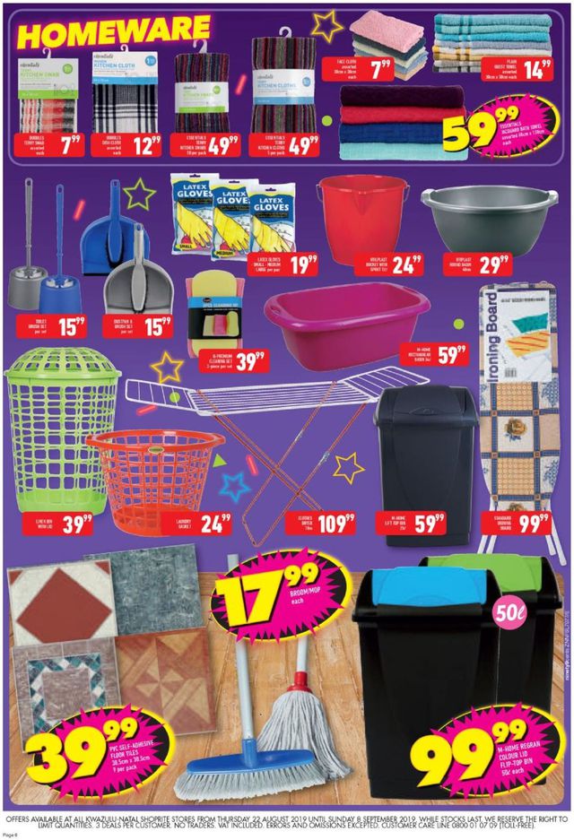Shoprite Catalogue from 2019/08/22
