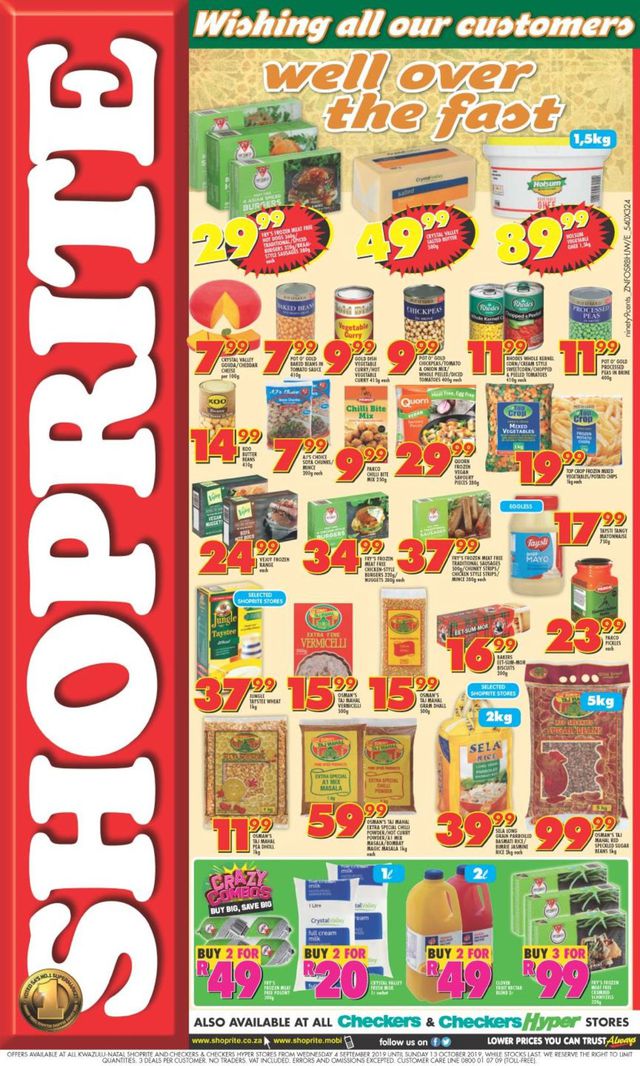 Shoprite Catalogue from 2019/09/04