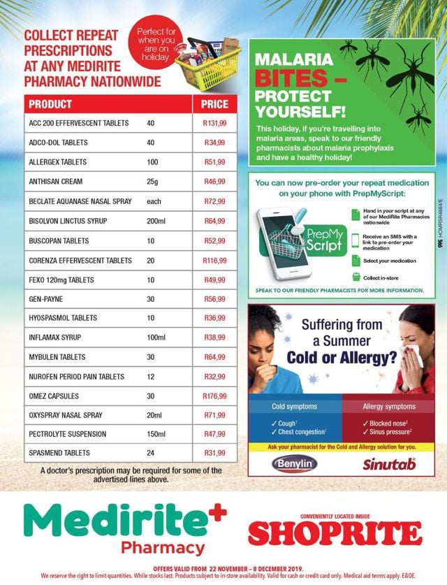 Shoprite Catalogue from 2019/11/22