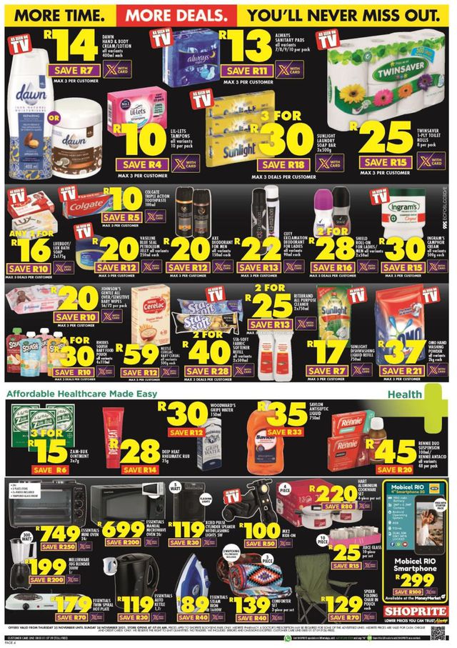 Shoprite Catalogue from 2021/11/25