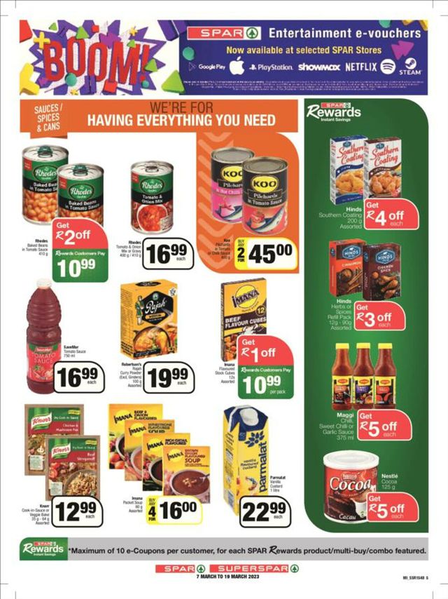 SPAR Catalogue from 2023/03/07