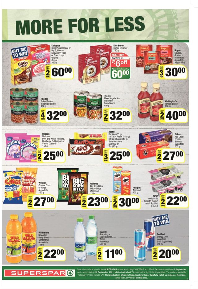 SPAR Catalogue from 2021/09/07